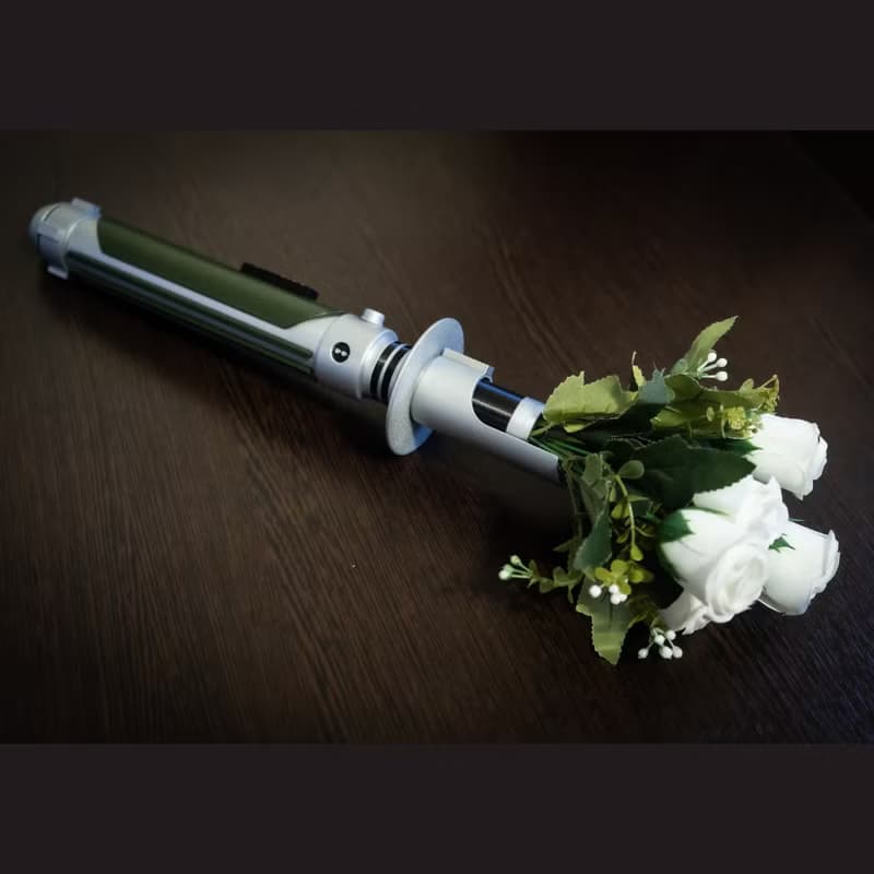 Star Wars Inspired Bridal Bouquet Holder Kanan Jarrus Lightsaber