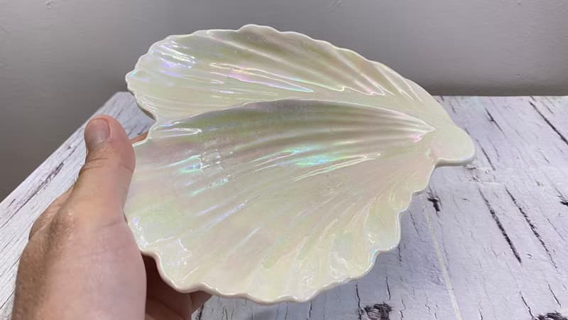 精美貝殼形瓷盤多功能餐具及裝飾件