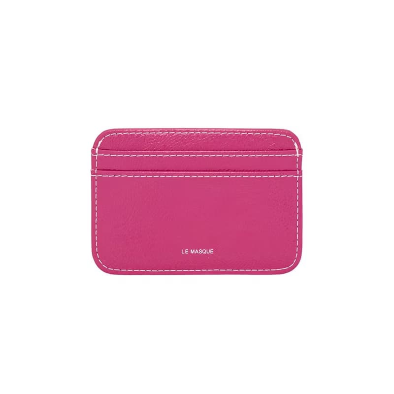 Daisy Slim Mini Transportation Card Wallet fuchsia pink