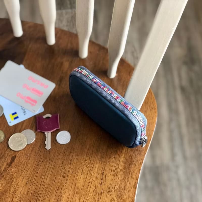 日本製【REPLETION 萬用包】革職人 栃木革 感應鑰匙包 彩虹拉