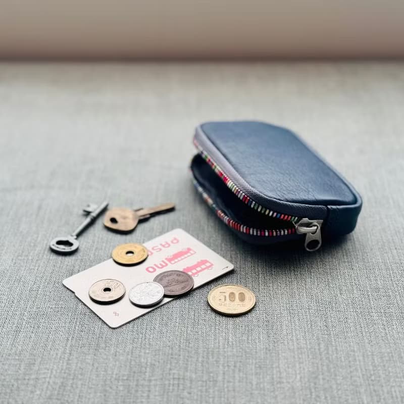 日本製【REPLETION 萬用包】革職人 栃木革 感應鑰匙包 彩虹拉