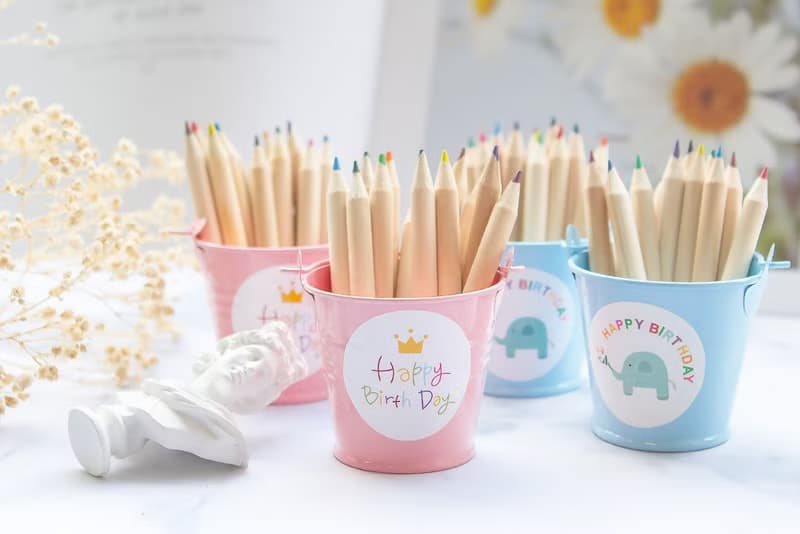 生日分享小禮物- | 鐵桶裝 | 12色彩色鉛筆(2色可挑) 開學文具