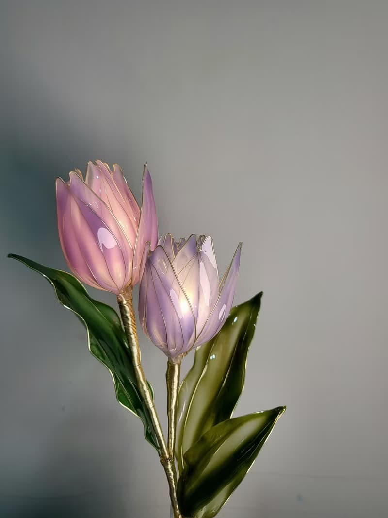 【誕生花燈】4月・鬱金香。小夜燈。生日禮物