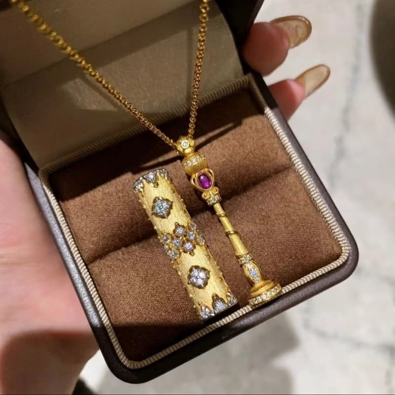 YuanPearl西班牙貴族時尚古典清新淡雅女士項鍊Vintage中古風格