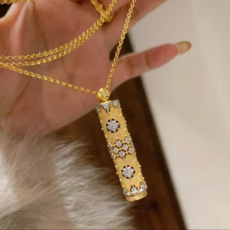YuanPearl西班牙貴族時尚古典清新淡雅女士項鍊Vintage中古風格