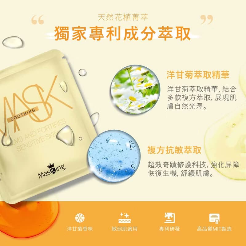 【Masking膜靚】極度舒敏面膜28片  敏感肌