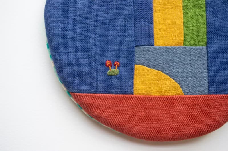 Patchwork #8 - Cotton Linen Trivet & Pot Holder