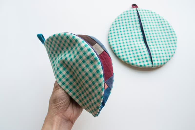 Patchwork #8 - Cotton Linen Trivet & Pot Holder