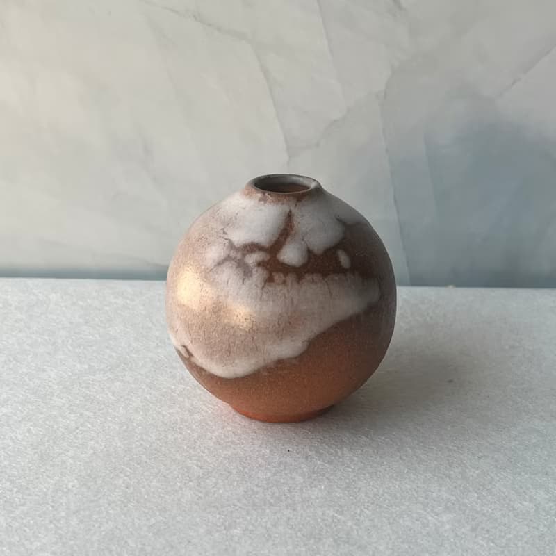 融雪。手工陶瓷迷你花瓶 擴香瓶 花器 精油瓶 陶藝 母親節禮物