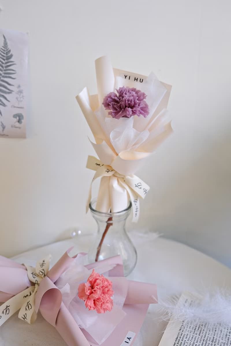 永生康乃馨單支花束(多色可選)