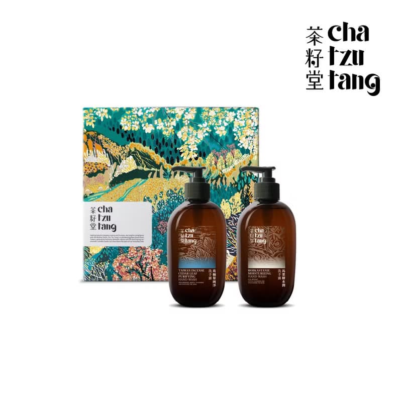 迎豐果版畫禮盒_手部潔淨雙入組 植萃洗手露組合【附提袋】