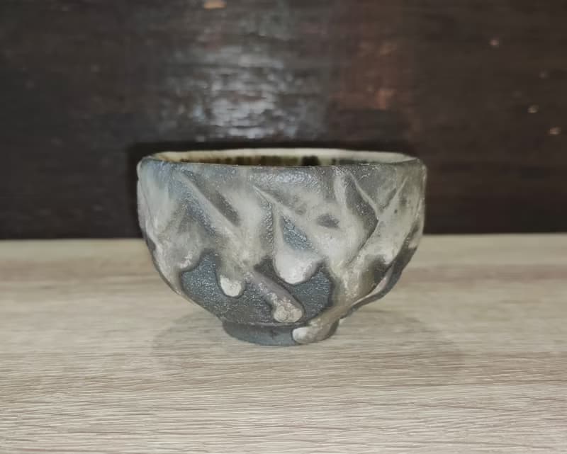 柴燒原礦手作刀削杯-柴燒灰釉-鶯歌陶藝家李玟叡