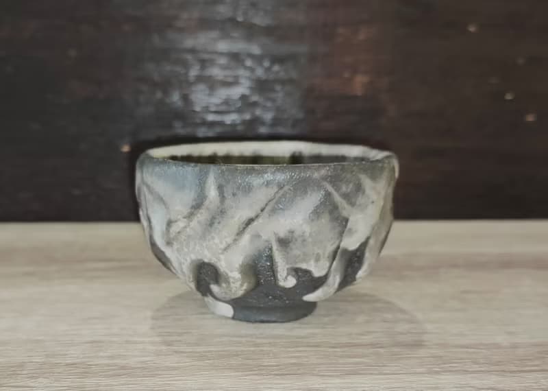 柴燒原礦手作刀削杯-柴燒灰釉-鶯歌陶藝家李玟叡