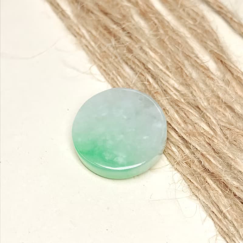 冰飄陽翡翠無事圓牌吊墜| 天然緬甸玉翡翠A貨 送禮