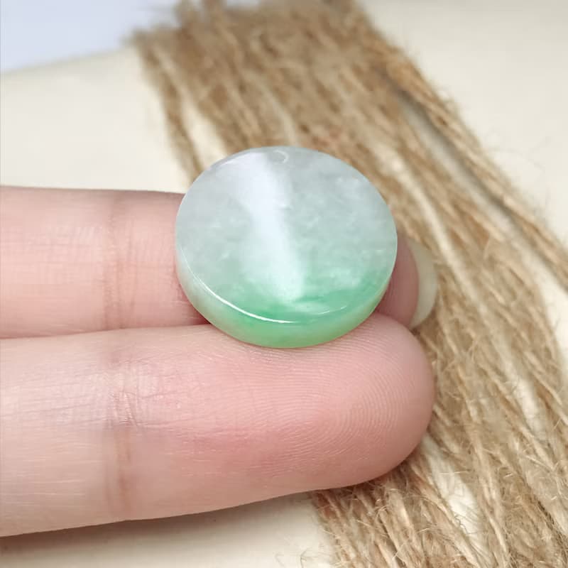 冰飄陽翡翠無事圓牌吊墜| 天然緬甸玉翡翠A貨 送禮