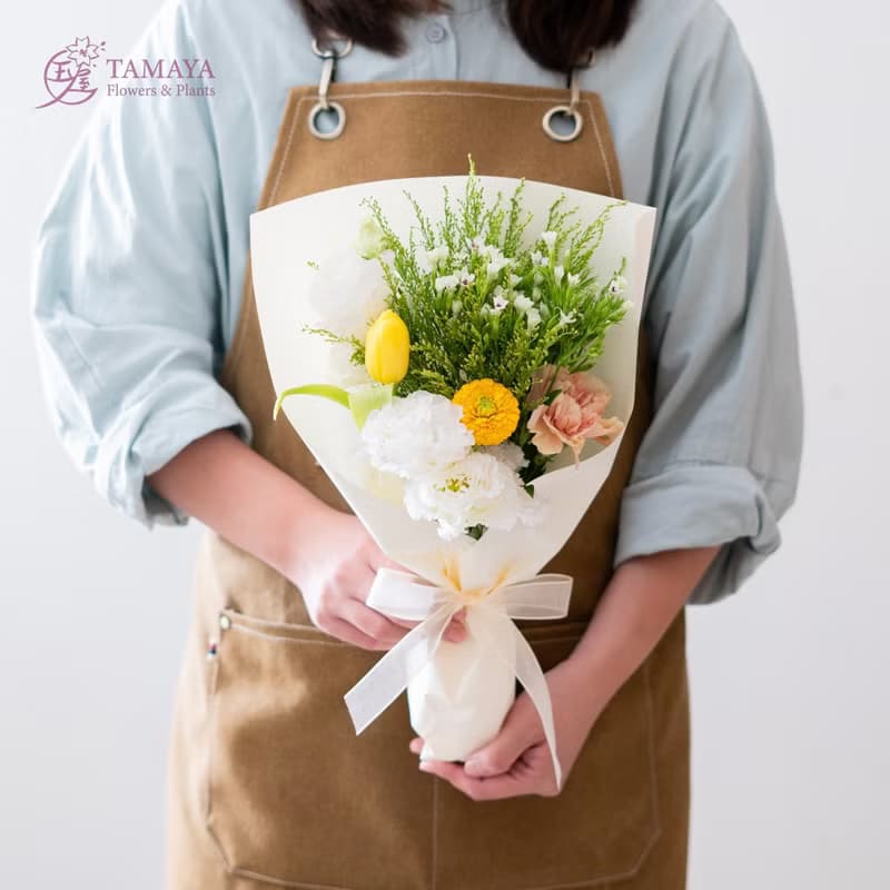希望黃可愛花束