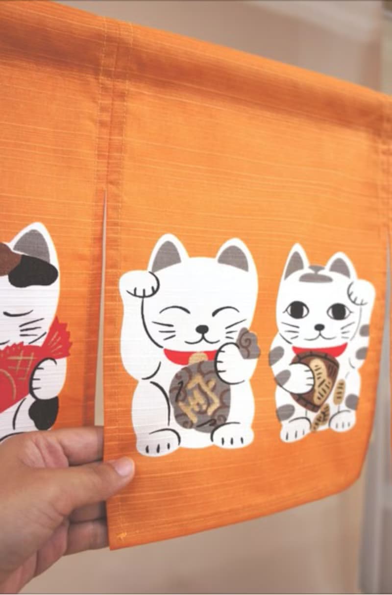 【現貨】【預訂】日本製 招財貓短門簾