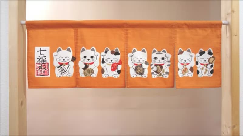 【現貨】【預訂】日本製 招財貓短門簾