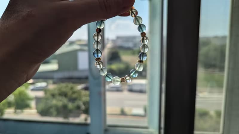 葡萄石×綠螢石x檸檬晶 水晶設計款手鍊【7mm】