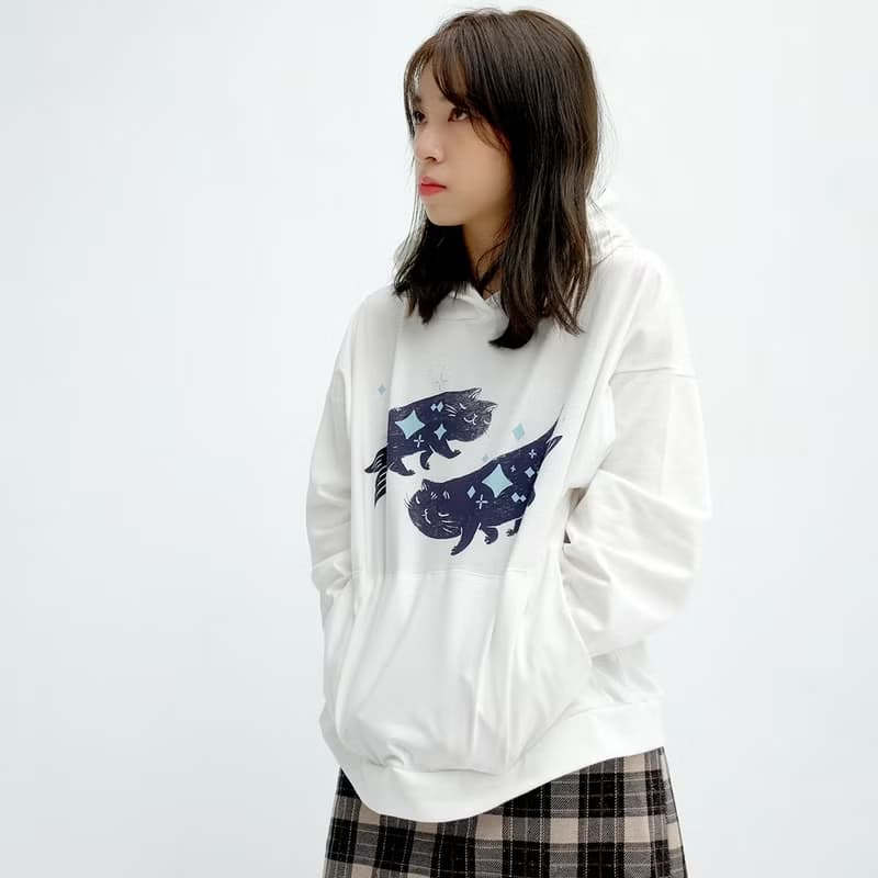 散步星空下 / 中性純棉長袖上衣