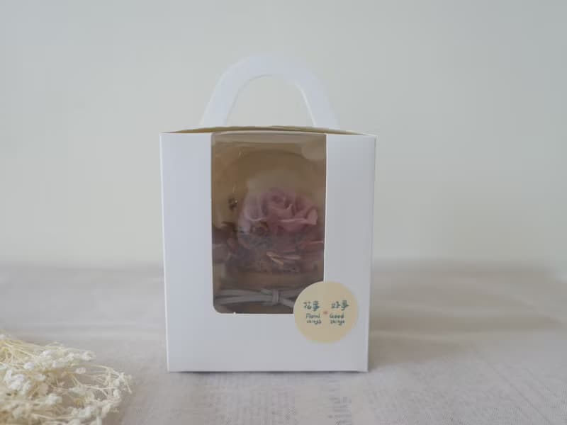 【永生玫瑰泡泡玻璃球】居家裝飾/生日禮物/感謝禮物/送禮