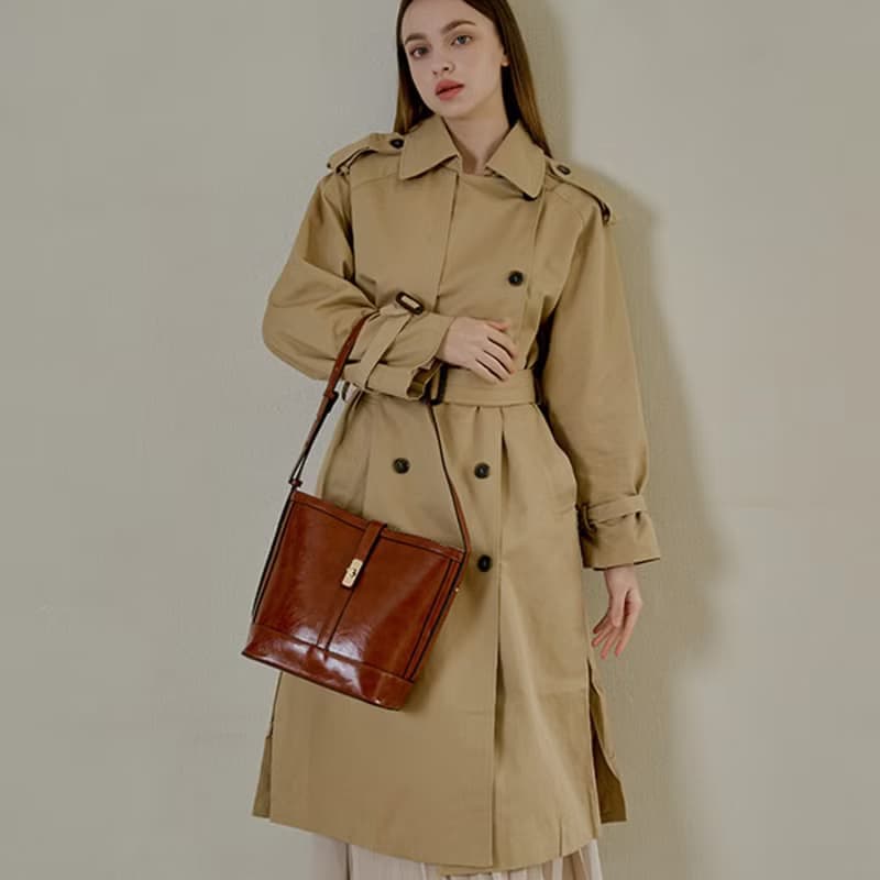 韓國KIMMY BAG | 棕色 | 大容量 手袋 單肩包 水桶包