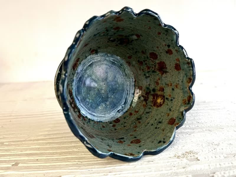 花。紋冰淇淋高腳杯冰品碗_陶瓷餐碗