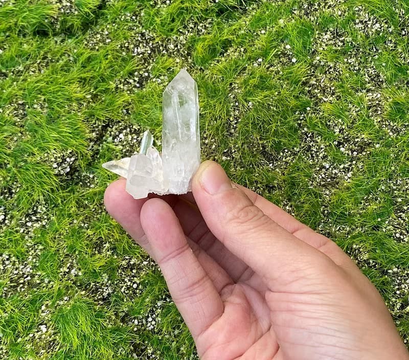 天然原礦小白水晶簇 小白水晶柱 消磁淨化 療癒 辦公室 風水 擺件
