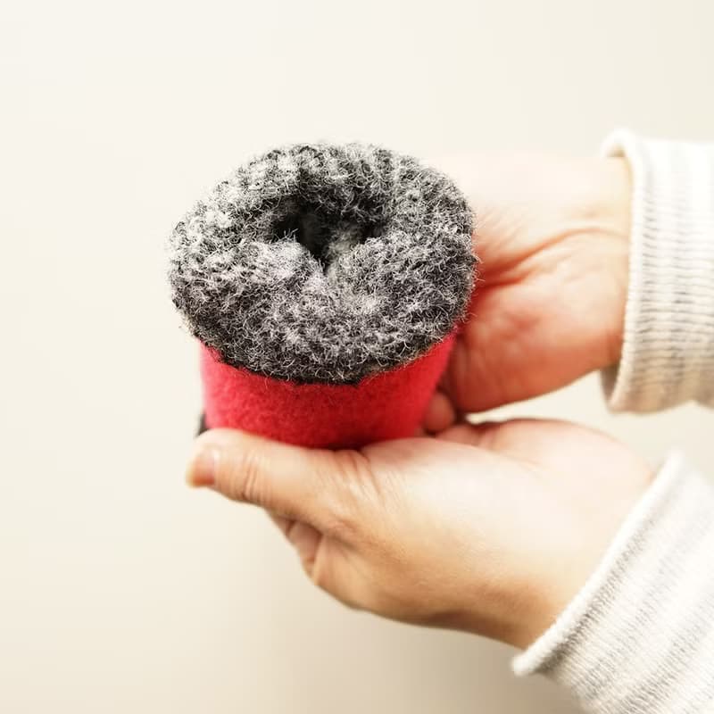 智慧手機相容手套　fluffy gloves Hi! black