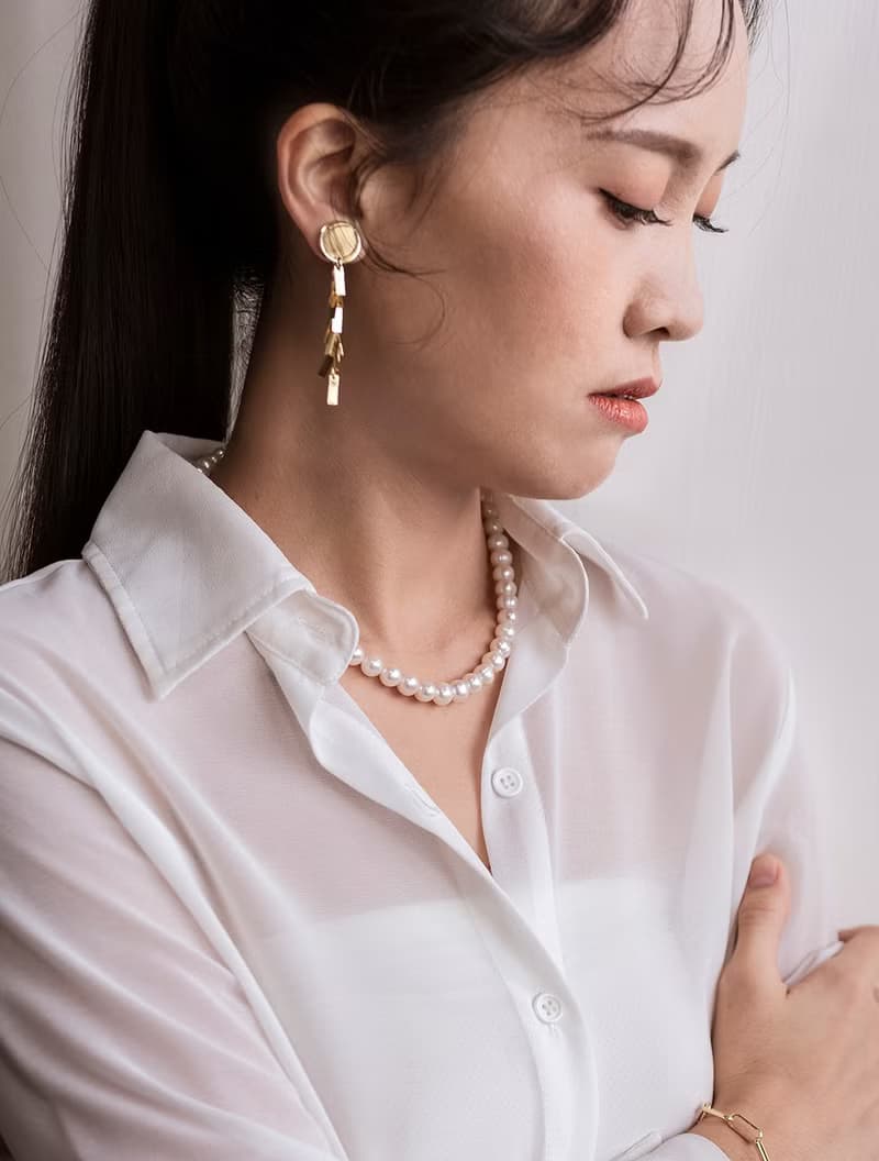 才德的女子 - 珍珠項鍊_18K鍍金配件