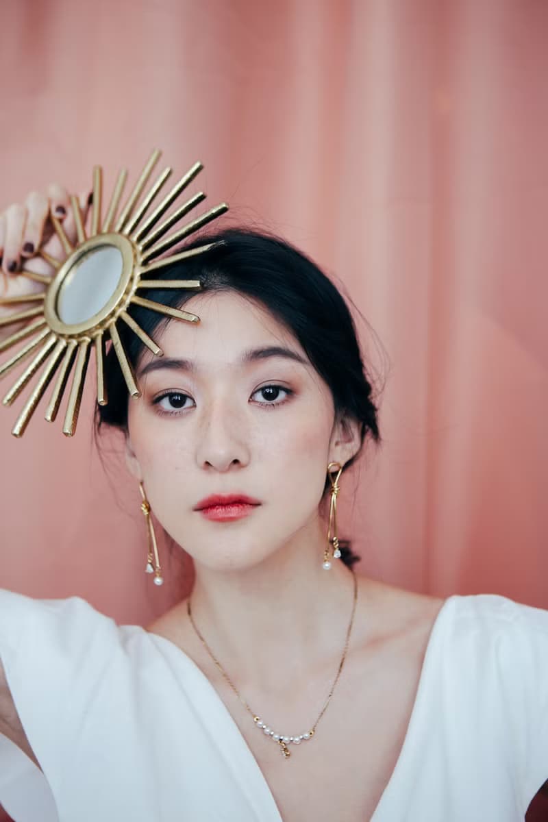 COR-DATE / 珍珠圓弧搖曳項鍊