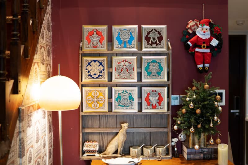 梯木疊雕-金輪|新中式擺件玄關酒櫃創意客廳家居裝飾品喬遷禮物