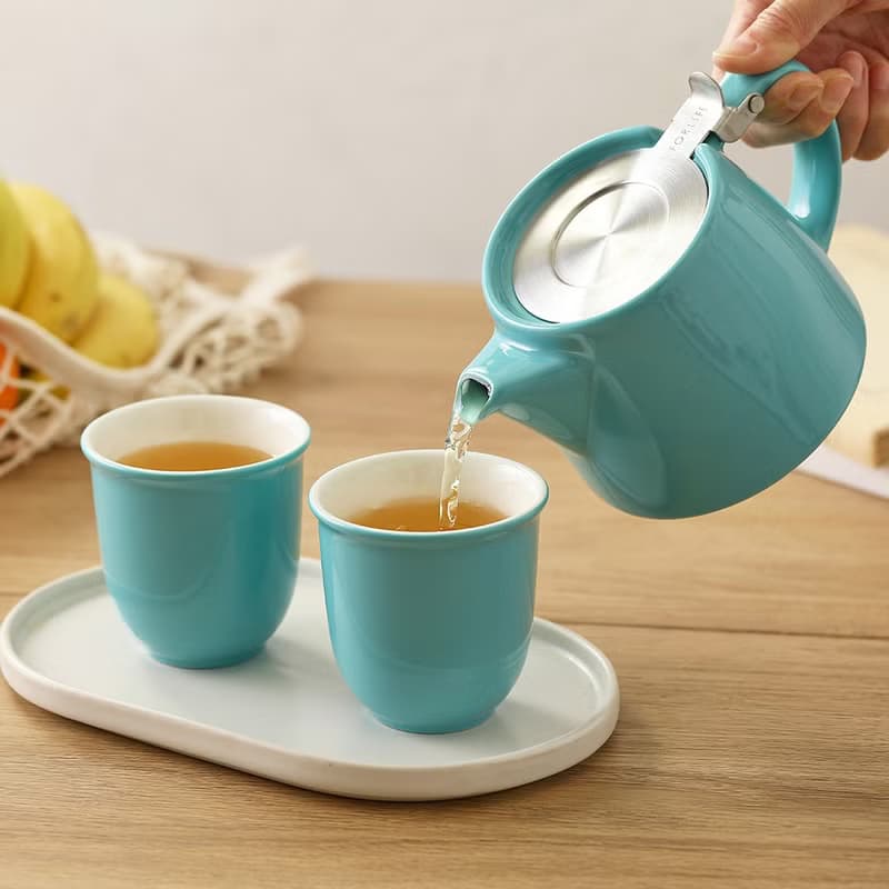 【日日有壺禮盒】樹樁茶壺與和風握杯組 一壺雙杯