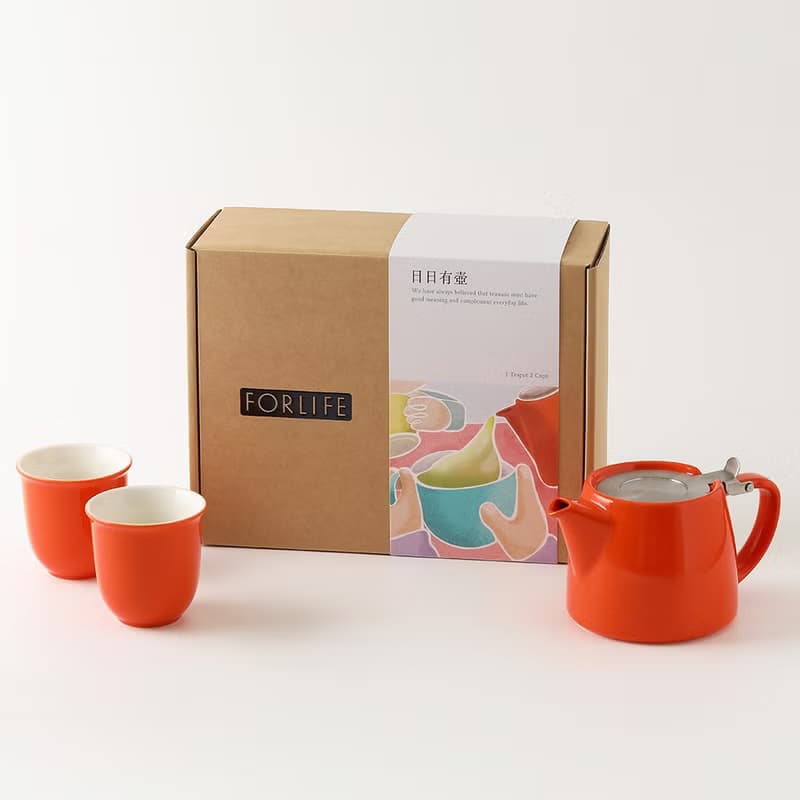 【日日有壺禮盒】樹樁茶壺與和風握杯組 一壺雙杯