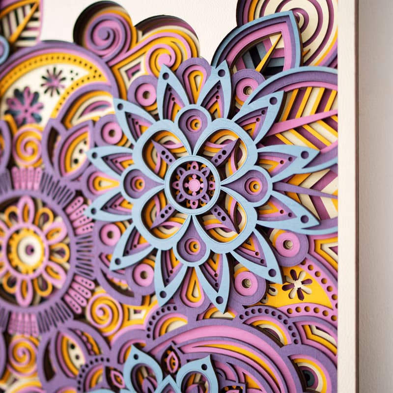 繁花似錦|現代輕奢客廳背景牆裝飾畫走廊玄關掛畫3d立體