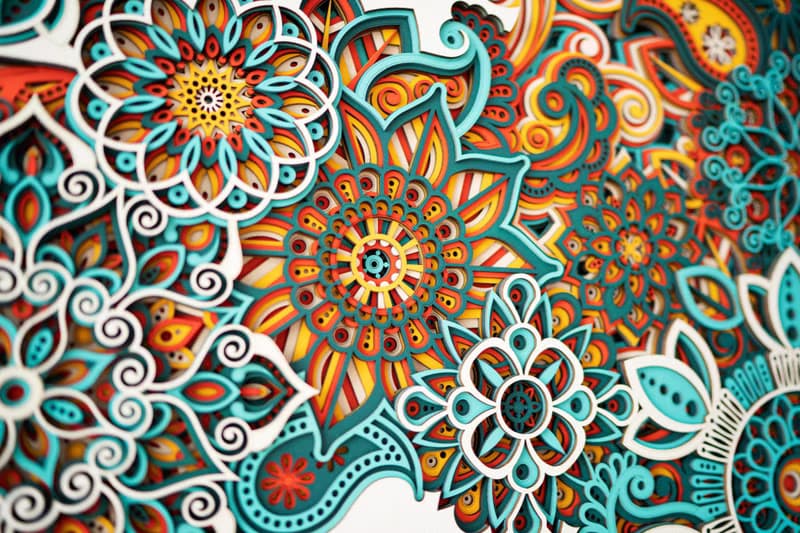 繁花似錦|現代輕奢客廳背景牆裝飾畫走廊玄關掛畫3d立體