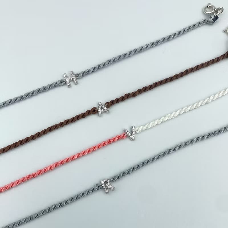 彩色編繩手鍊-26個英文字母系列