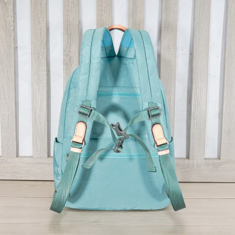 (蒂芬妮藍)輕盈紙感甜美系休閒旅行後背包(大款)33571