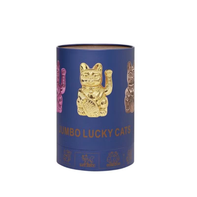 Jumbo Lucky Cats 特大號幸運繽紛自動招手招財貓-幸運寶藍色