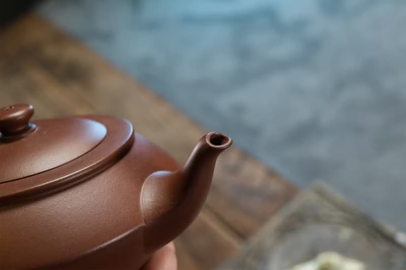 送禮紫砂壺茶壺汉云   紫泥 240ml 14孔 刘素素作品  整器衔接自