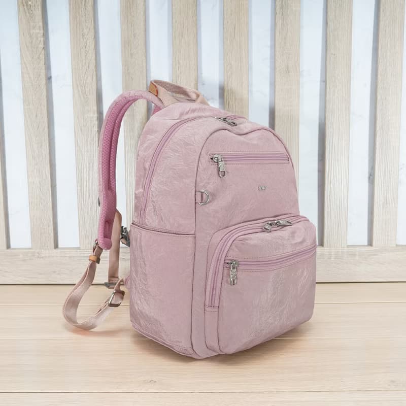 (櫻花粉)必buy輕盈紙感旅行後背包33531