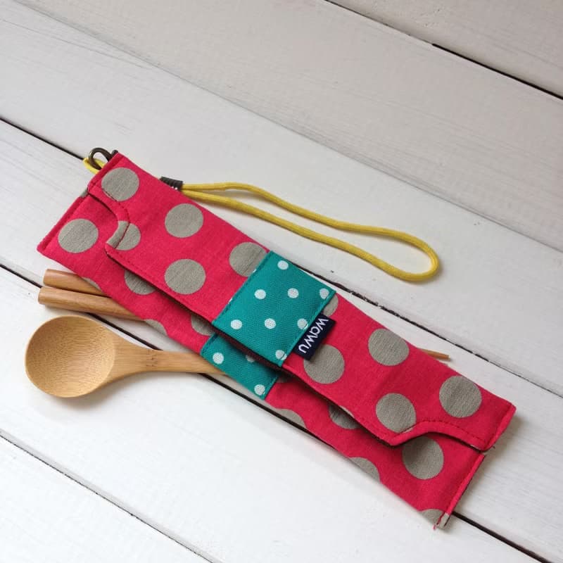 筆袋/筷套 (客訂花色) (附木製筷子和湯匙) 接單生產*