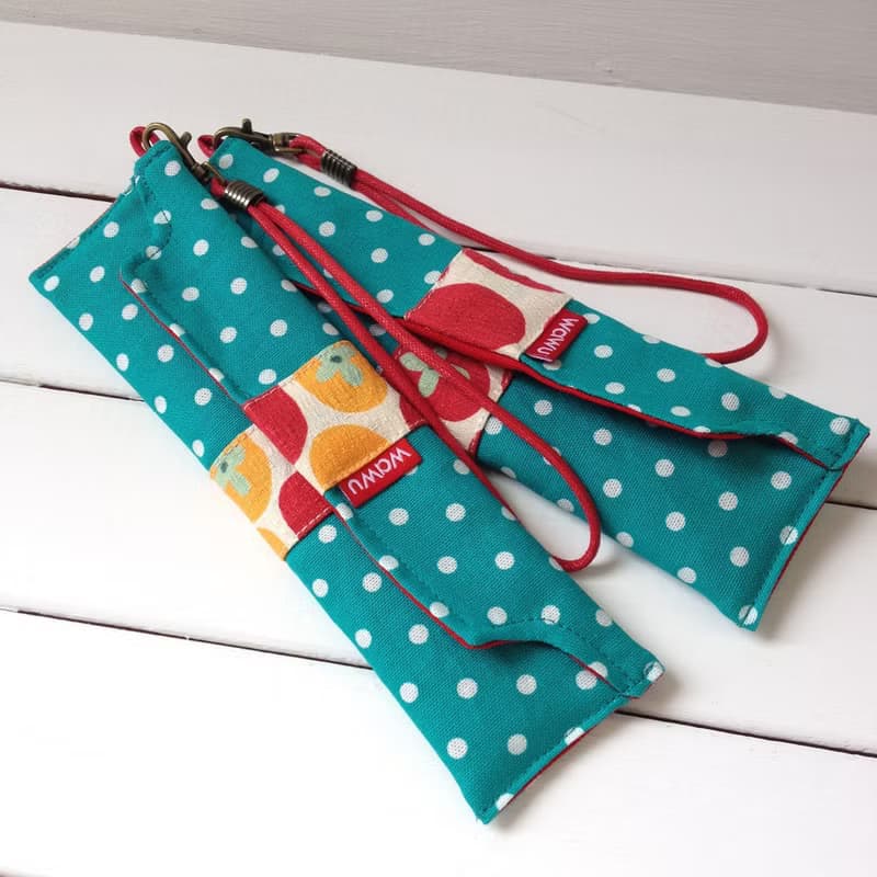 筆袋/筷套 (客訂花色) (附木製筷子和湯匙) 接單生產*