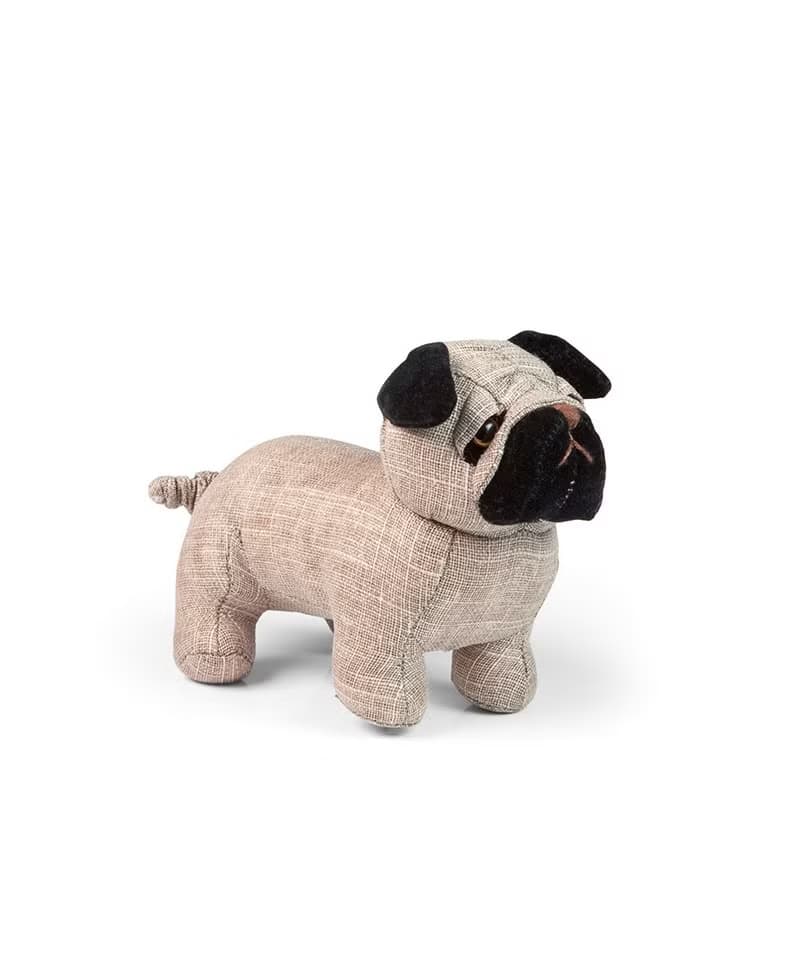 英國Dora Design高品質設計動物布偶造型紙鎮(卡其色鬥牛犬款)