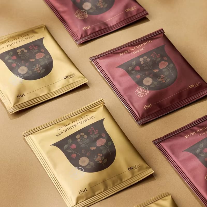 【中秋禮盒】秋日花境平裝禮盒 | 月餅4入+花草茶包2入 (附提袋)
