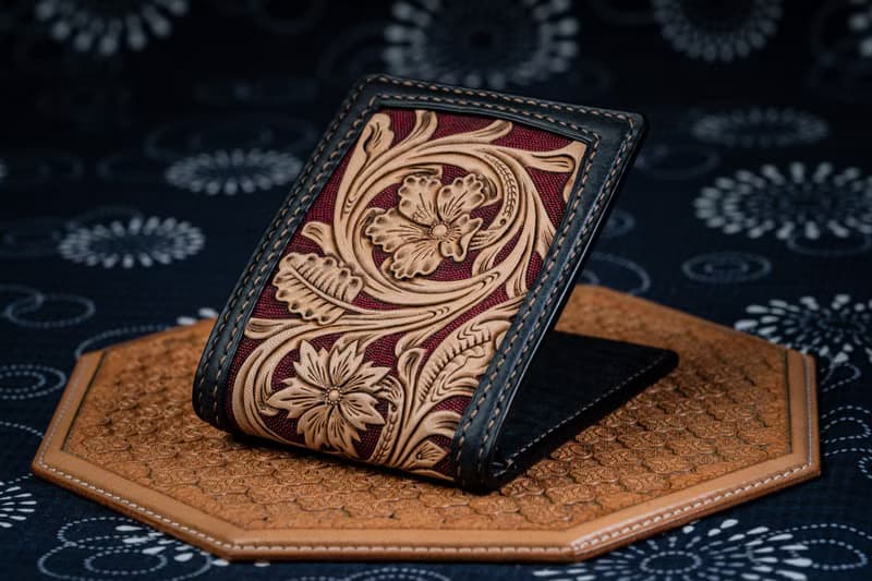 唐草皮雕短夾 (義大利植鞣革協會 錢包)