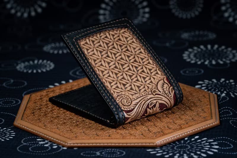 唐草皮雕短夾 (義大利植鞣革協會 錢包)