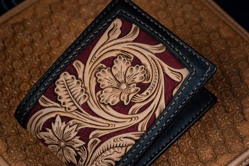 唐草皮雕短夾 (義大利植鞣革協會 錢包)