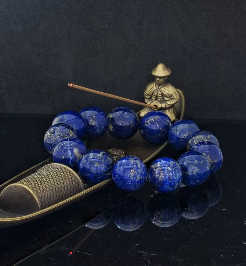 老礦青金石 17.3mm 手鍊 ( HKA9193 )