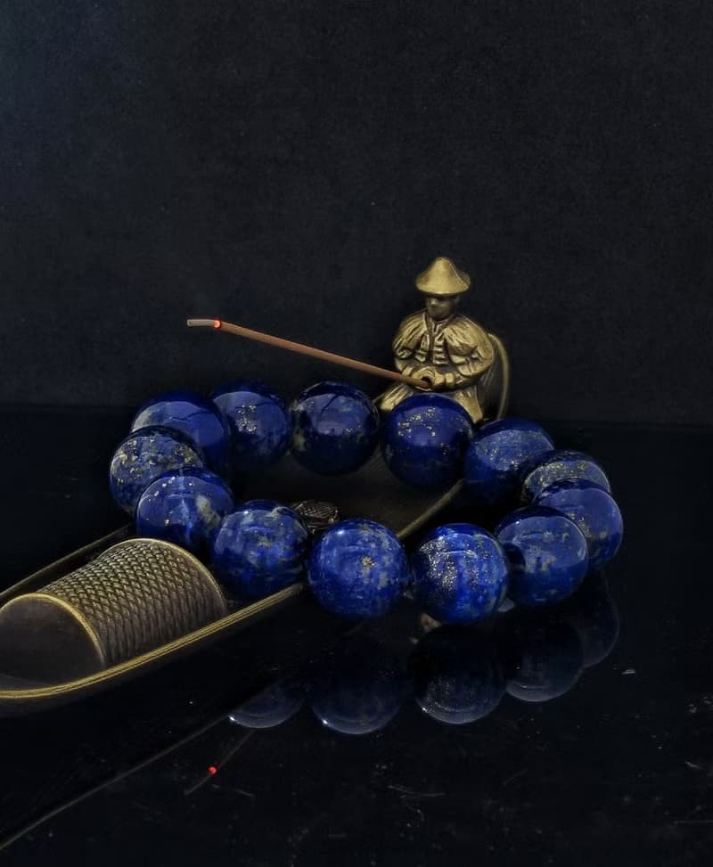 老礦青金石 17.3mm 手鍊 ( HKA9193 )